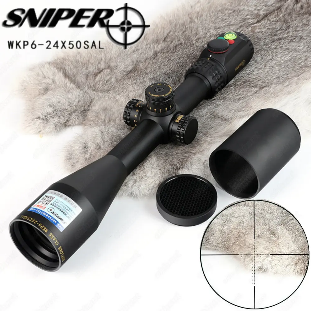 SNIPER WKP 6 24X50 SAL Hunting Rifle Scope Side Parallax Adjustment