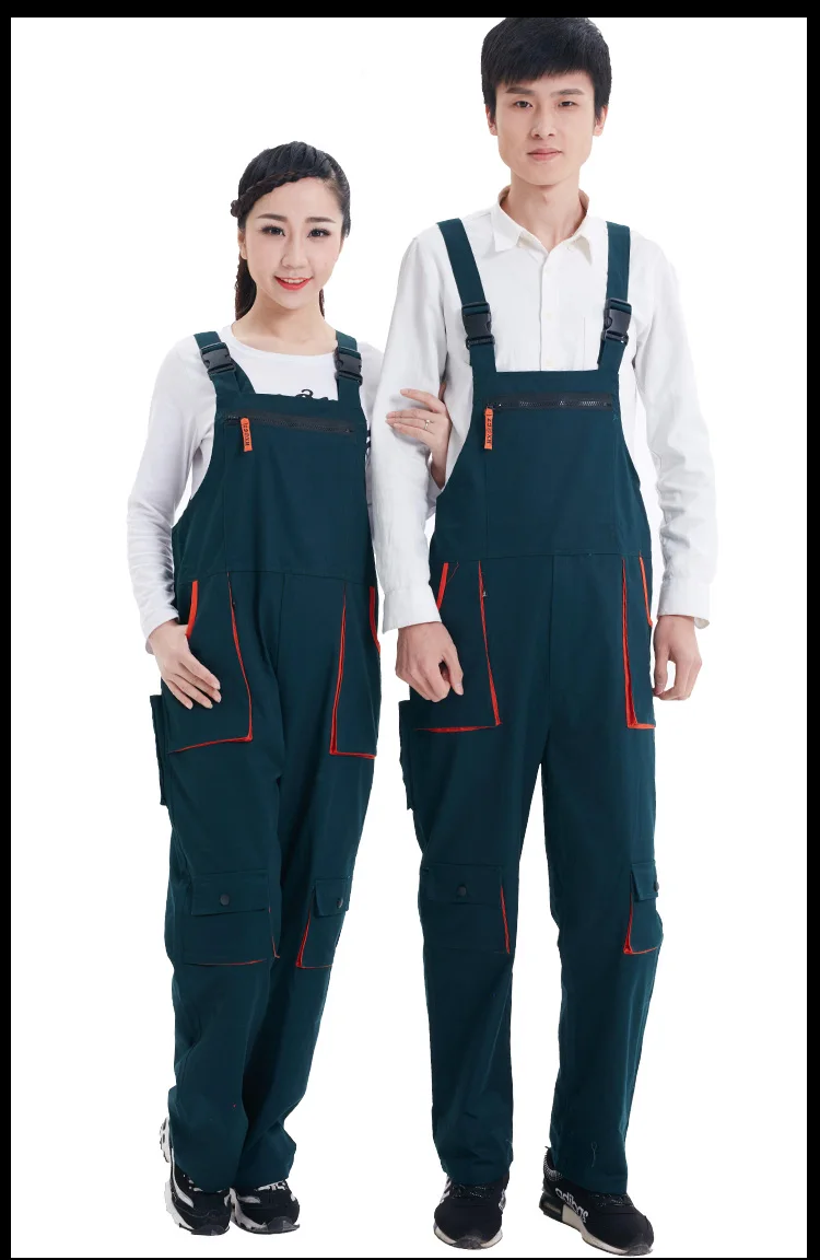 Bib Overalls Men Women Work Clothing Sleeveless Coveralls Repairman Protective Coverall Dancing Strap Jumpsuits Working Uniforms (9)