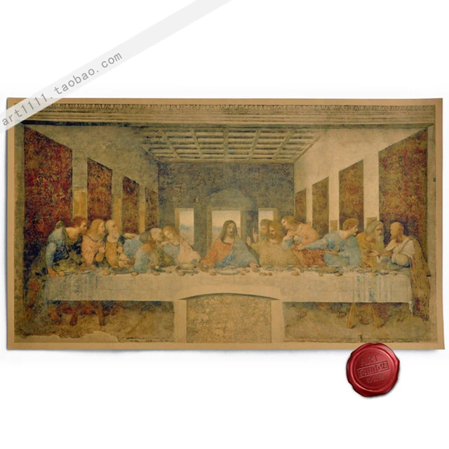 Last Supper Wall Decor last supper da vinci vintage style paper art crafts wallpaper for Last Supper Wall Decor last supper da vinci vintage style paper art crafts wallpaper for