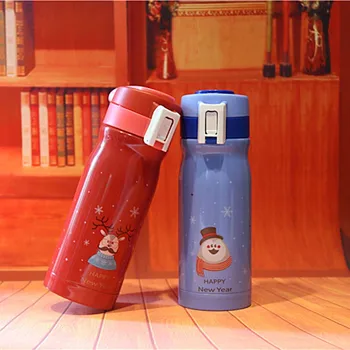 

Colorful Snowman Pattern Stainless Steel Thermoses Travel Vacuum Cup Keeping Water Warm or Cold for Outdoor 350ml/500ml SH315-12