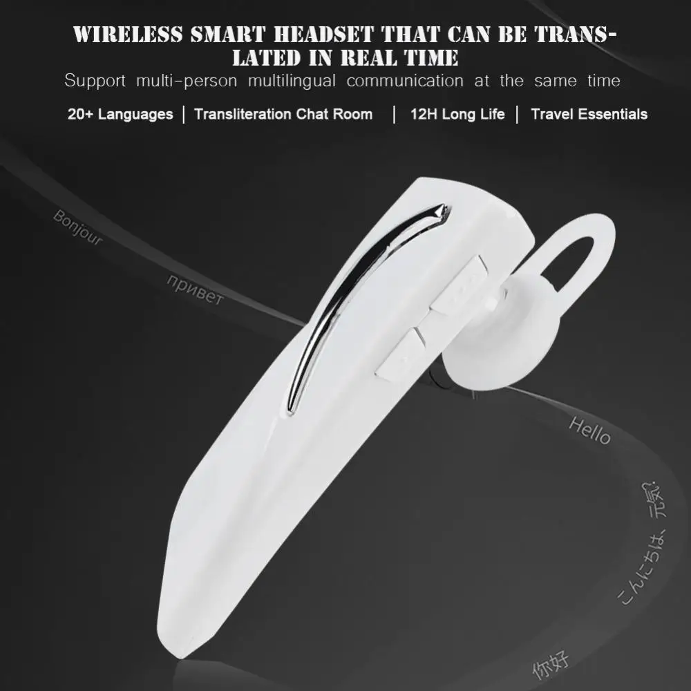 Kuulee Bluetooth 5,0 беспроводной перевод наушники портативный синхронный переводчик с A2DP HFP наушники для 28 языков