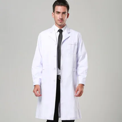 

Medical white coats female and male doctors to drug store doctors work clothes internship student experimental clothing