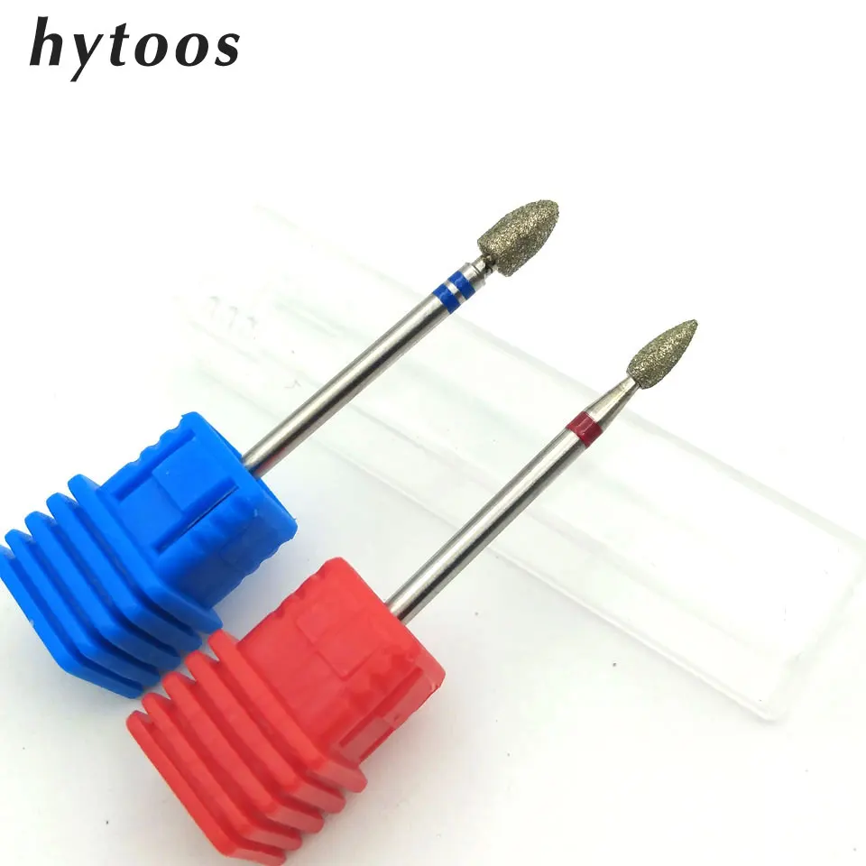 HYTOOS 2Pcs Diamond Nail Drill Bit 3/32