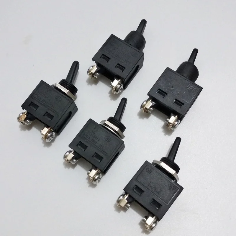 3 шт./лот 250V 6 100angle шлифовальная машина тумблер черный вкл/выкл SPST небольшой