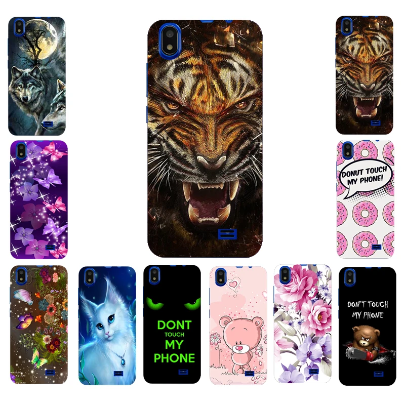 

Cartoon Tiger Print TPU Case Cover Shell Housing Bag For Prestigio Wize Q3 PSP3471DUO Animal Phone Cases