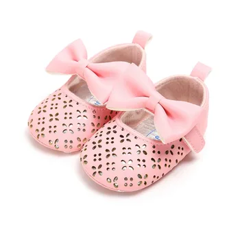

Baby Toddler Shoes Infant Newborn Flower Soft Sole Kid Girls Baby Cute Bow Crib Shoes Prewalker 0-18 Months