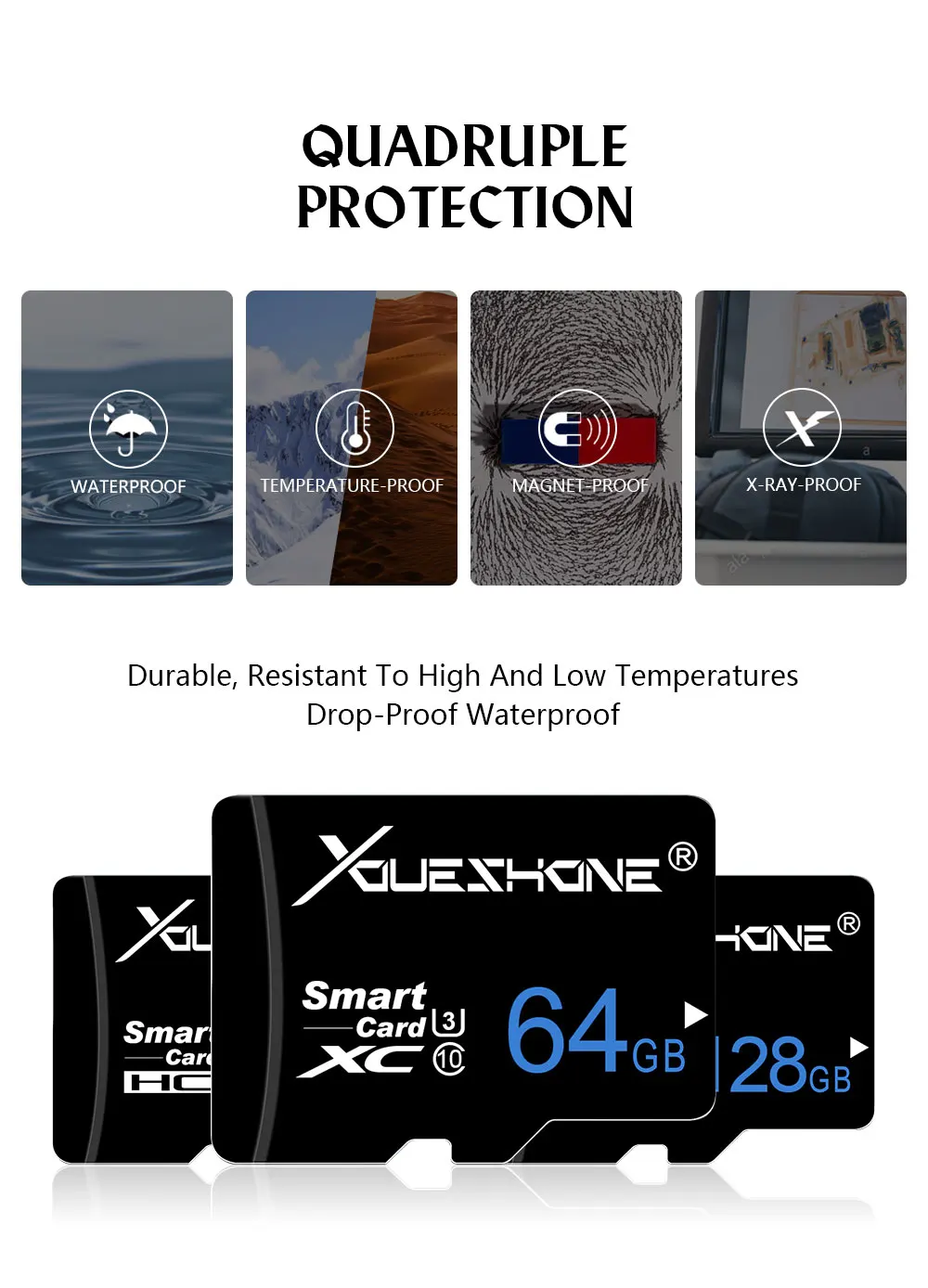 Высококачественная карта памяти micro sd 128 Гб 64 ГБ 32 ГБ 16 ГБ 8 ГБ SDXC SDHC micro sd карта Cartao De Memoia для смартфонов/планшетов/ПК