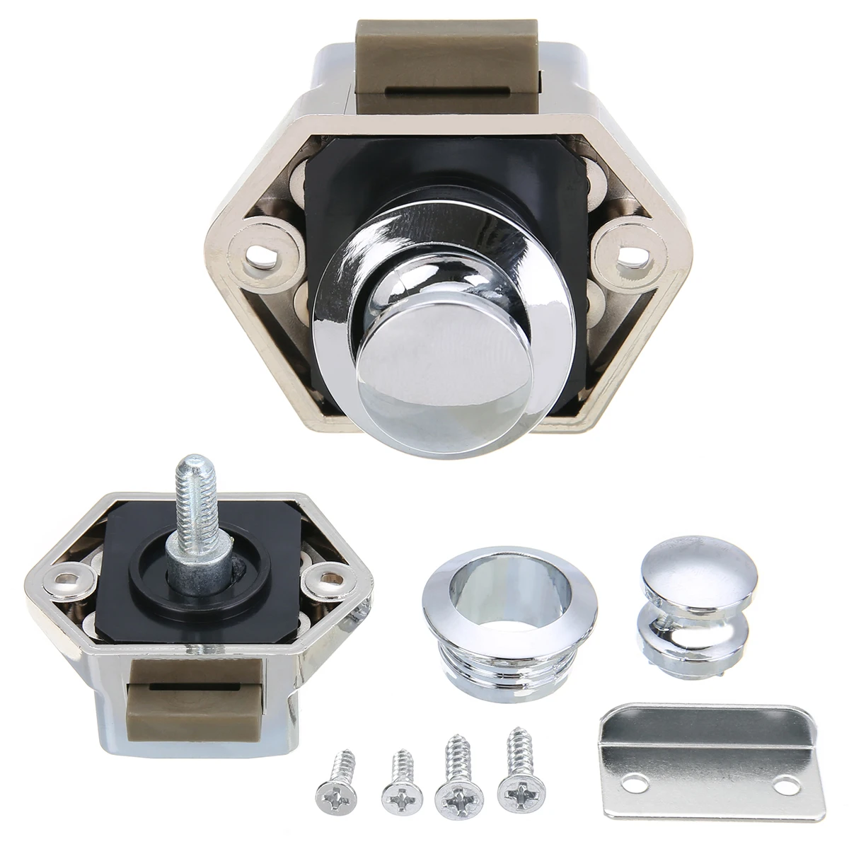 1pc High Quality Locks Mini Push Button Drawer Lock Mayitr Caravan