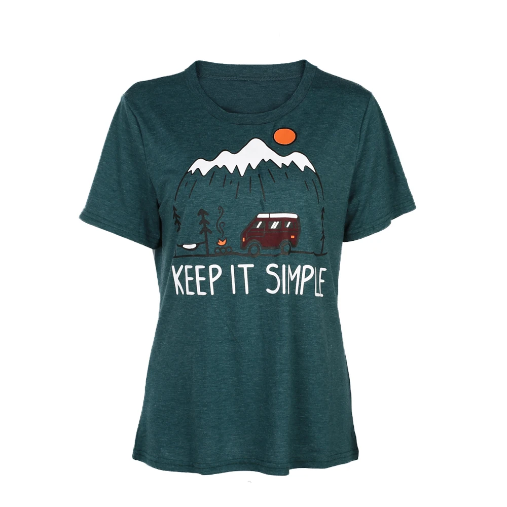 

t shirt women keep it simple tshirt 2019 plus size women shirts Short Sleeve harajuku shirt tee shirt femme camiseta mujer