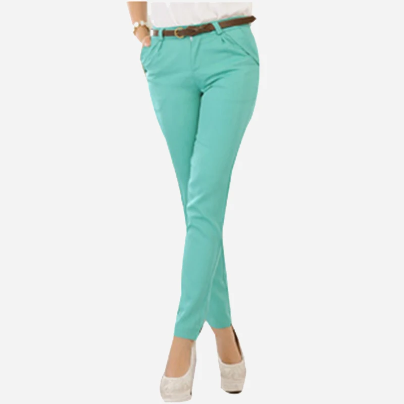 2015 summer roll up hem fashion pants plus size women