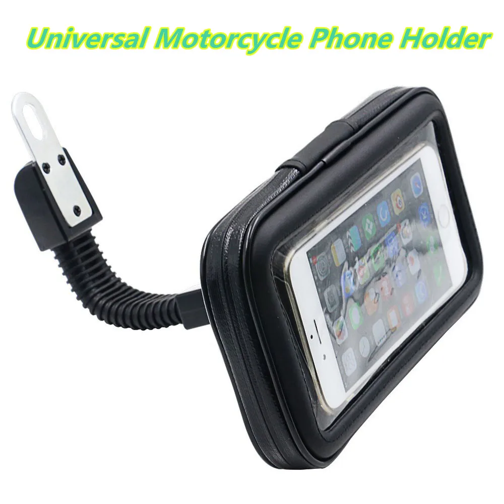 imágenes para Universal 6.3 "motorcycle mount holder teléfono móvil soporte del teléfono soporte para teléfono soporte espejo retrovisor impermeable case bag pouch imágenes para Universal 6.3 "motorcycle mount holder teléfono móvil soporte del teléfono soporte para teléfono soporte espejo retrovisor impermeable case bag pouch