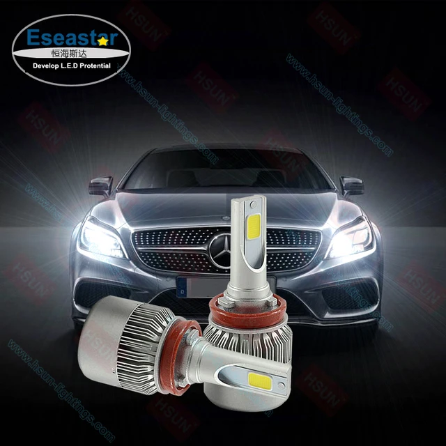 1set eseastar 3800 lumen led headlight base have h7 9005 automobiles