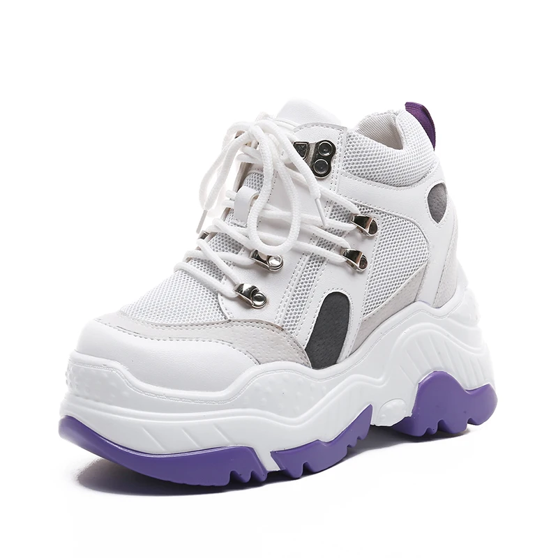 

Women's platform casual shoes 2018 new fashion wild single shoes Korean version of high-heeled sneakers