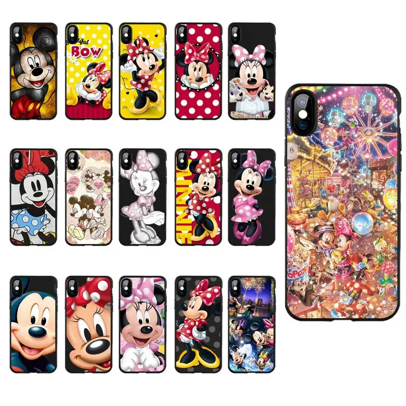 Beste DREAMFOX M329 Mode Mickey Mouse Black Soft TPU Silicone Case Cover Voor Apple iPhone XR XS Max X 8 7 6 6 s Plus 5 5 s 5g SE