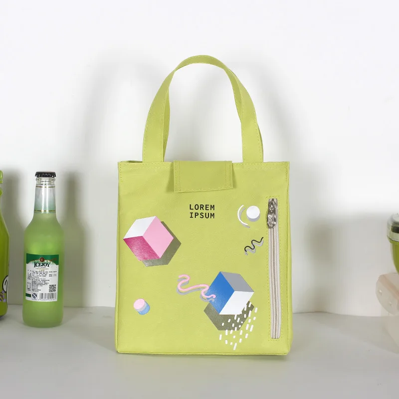 Новая сумка для пикника тепловой мешок Lancheira сумки для ланча сумка для хранения коробок цветы изолированная сумка-холодильник - Цвет: yellow