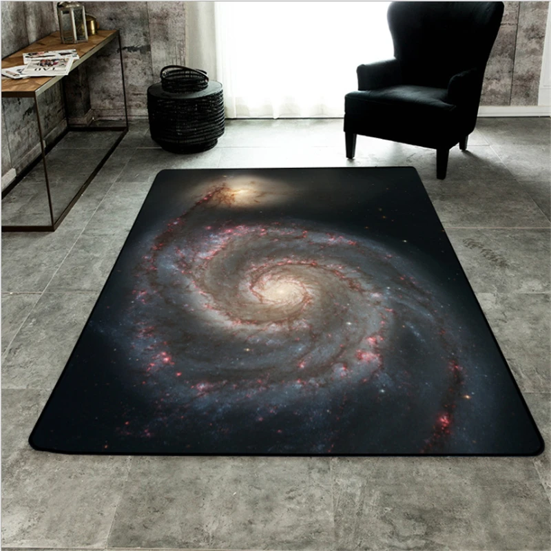 

3D Cosmic Space Starry Galaxy Night Sky Crystal Velvet Carpet Carpets For Living Room Carpet Kids Room Bedroom Rugs Floor Mats