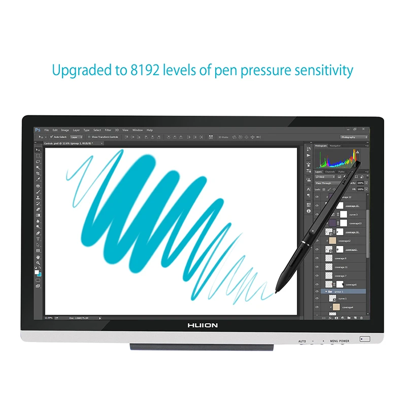 HUION GT-220 V2 21," 8192 уровней графический планшет монитор цифровой планшет монитор ips ЖК-монитор ручка дисплей монитор с подарком