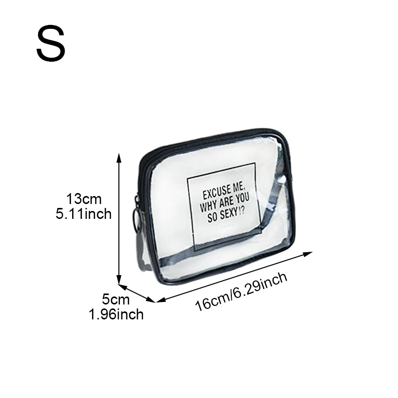 Yesello 1 قطعة حقيبة مستحضرات تجميل شفافة مربع شكل المحمولة سستة مخزن للمكياج أكياس للسفر Yesello 1 قطعة حقيبة مستحضرات تجميل شفافة مربع شكل المحمولة سستة مخزن للمكياج أكياس للسفر