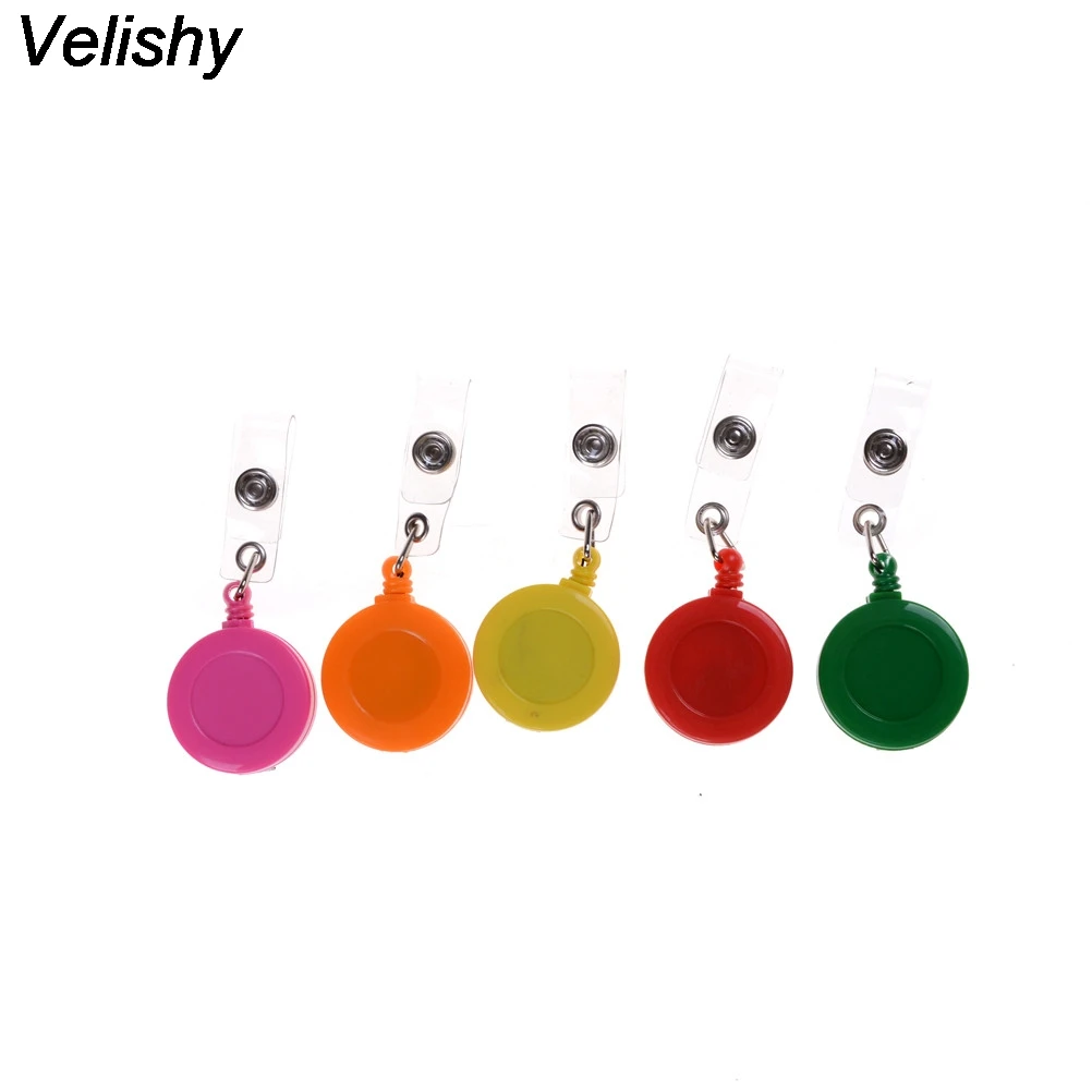 

Various Card Sets Retractable Pull Badge Reel ID Lanyard Name Tag Card Badge Holder Reels Recoil Belt Key Ring Chain Clips