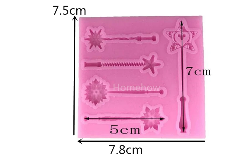 Magic wand cake mold 3 j