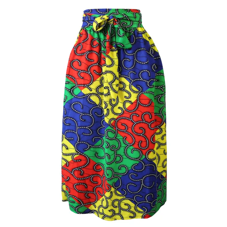 Neophil Винтаж Африканский принт плиссированные мусульманские женские длинные макси юбки размера плюс длина в пол Высокая талия Jupe Longue Femme MS1720