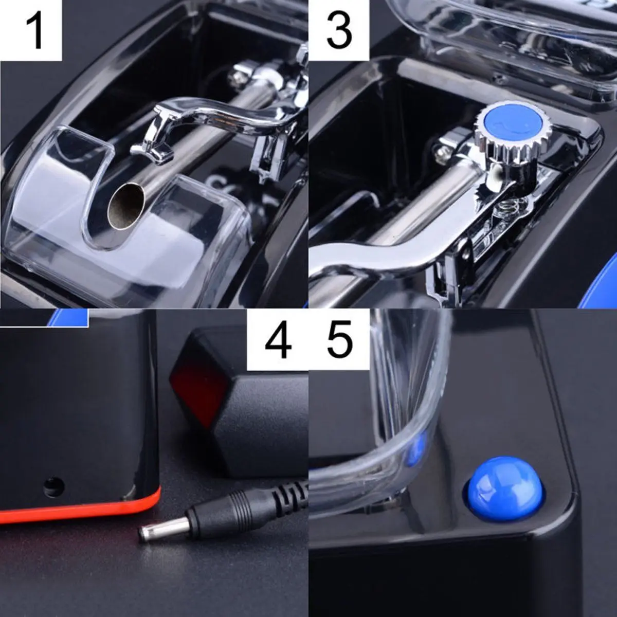 Electric Cigarette Machine Easy Automatic Making Rolling Machine Tobacco Electronic Injector Maker Roller DIY Smoking Tool