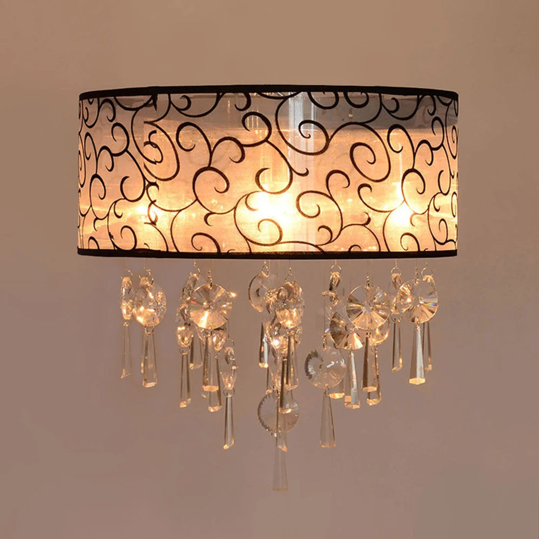 

CSS Vintage Crystal Pendant Light Lamp Living Room+4 Lights HI5