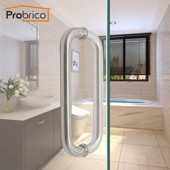 

Probrico Door Handles Stainless Steel Oval Arch Hollow Large Door Pull CC 11" Furniture Bathroom Office Glass Door Hardwware