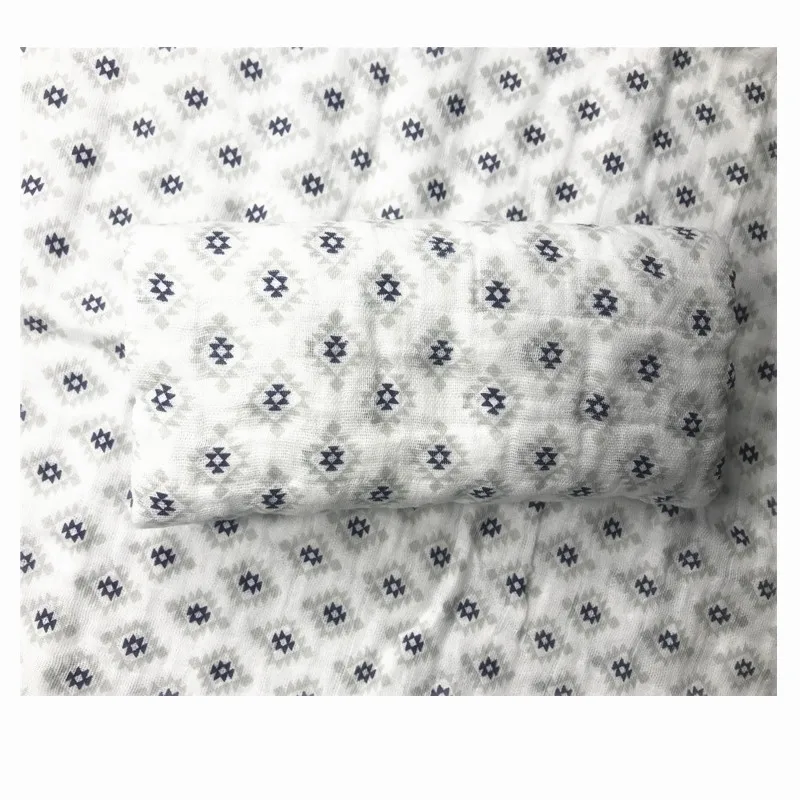 Муслиновое Пеленальное Одеяло для новорожденных из хлопка, двойное Марлевое банное полотенце, детское Пеленальное Одеяло, s обертывания, 120 см* 120 см, 150 г - Цвет: CM ge