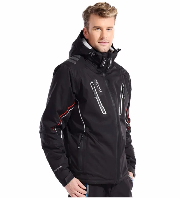 Гарантия подлинного Pelliot мужской лыжный костюм куртка+ брюки мужские водонепроницаемые, дышащие термо ватт-ватник сноуборд
