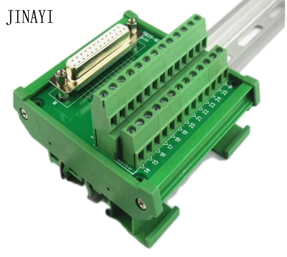 25 pin DB25 Мужской Женский D SUB DR сигнальный терминал PCB Breakout Модуль Блок адаптер