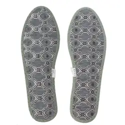 1 пара бамбуковых карбоновых подушечек для обуви женская обувь облегчение боли впитывает пот Нескользящая стелька антибактериальный