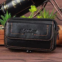 Натуральная Воловья кожа мужской сотовый/мобильный чехол для телефона, кожаный ремень, поясная сумка, маленький кошелек, сумка на бедро, Повседневная Мужская поясная сумка, Новинка