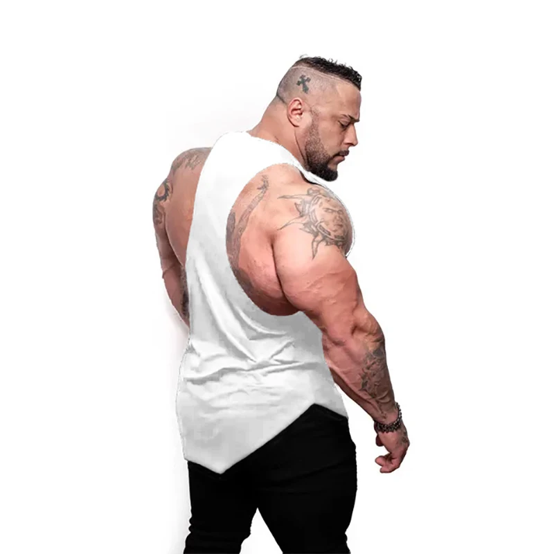 Мужская майка на бретелях Muscleguys брендовая спортивная одежда уличная жилетка для