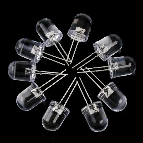 

10 PCS 10mm Diode Light Lamp Round Package Common Anode Rgbled LED 10 mm Light Emitting Diode
