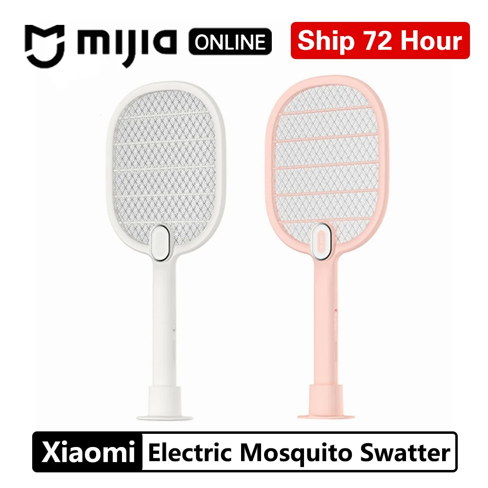 

xiaomi mijia Electric Mosquito Swatter Rechargeable LED Electric Insect Bug Fly Mosquito Dispeller Killer Racket 3-Layer Net