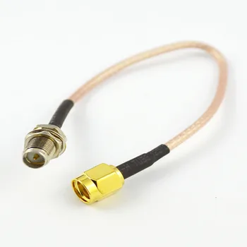 

100 Pieces 0.5ft Shipping by DHL RP SMA Male to RP-SMA Female Connector Adapter Coaxial Extension Pigtail Jumper Cord 15cm RG316