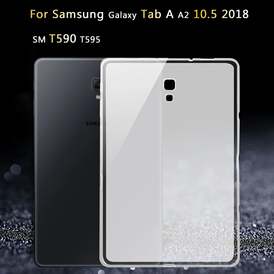 Чехол для samsung Galaxy Tab A A2 A6 E Tab S6 S4 S3 S2 S/Note 8,0 10,1 10,5 9,7 9,6 7,0 8,4 GT N5100 N5110 силиконовый чехол для планшета - Цвет: Tab A 10.5 2018 T590