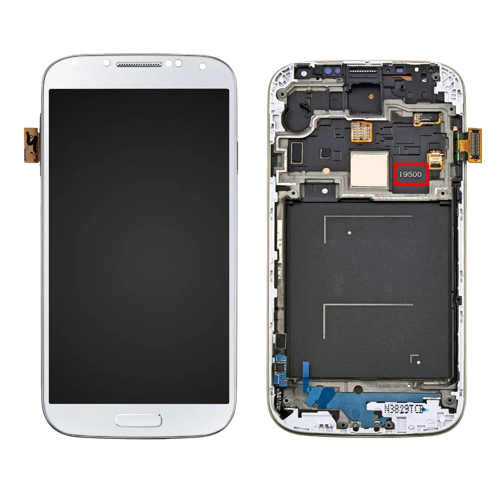 

100% Tested AMOLED LCD Display For S4 LCD Touch Screen Digitizer Assembly With Frame For Samsung Galaxy S4 i9500 i9505 i9506