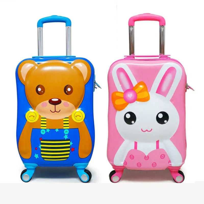 

3D stereo child trolley case,bunny air suitcase,universal wheel cartoon 20 inch,ABS+PC storage box can be used as a school bag,