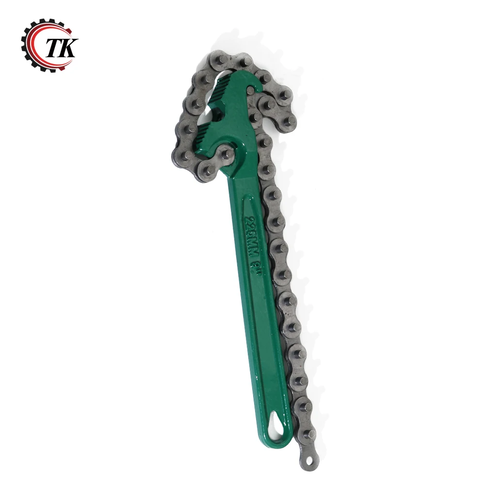 Transkoot 9 Inch Chain Type Oil Filter Wrench Auto Tool Engine Box