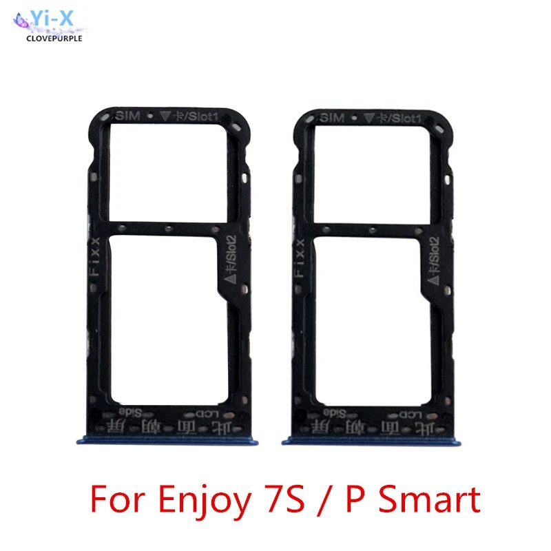 

For Huawei Enjoy 7S SIM Card Tray Micro SD Card Holder Slot Adapter Parts For huawei P Smart
