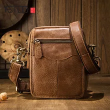 AETOO  Handmade original men bag shoulder bag Messenger bag men mini leather leather casual oblique cross package