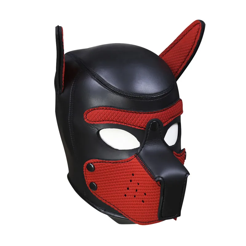 Косплей ролевые игры, маска для собак на всю голову с ушами, Эротическая сексуальная клубная маска - Цвет: C