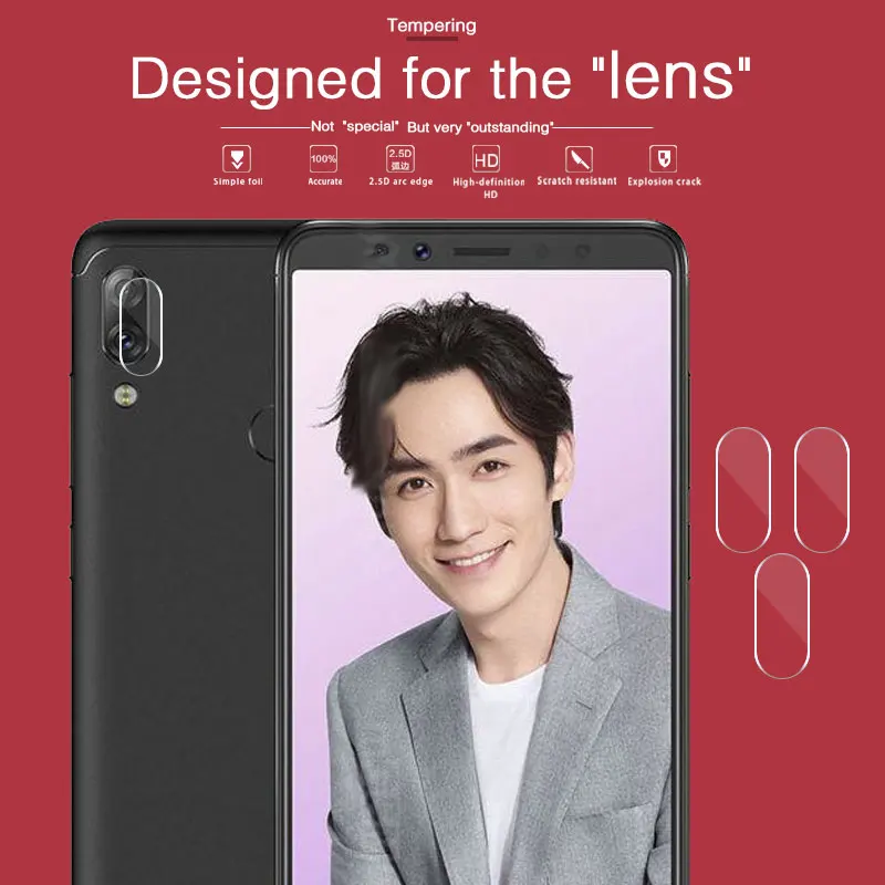 

Anti-shatter Back Camera Lens Tempered Glass Film For Lenovo K5 S5 Z5 Pro K5pro S5pro Z5pro K5S K5 S P2 C72 P2A42 K920 Z5