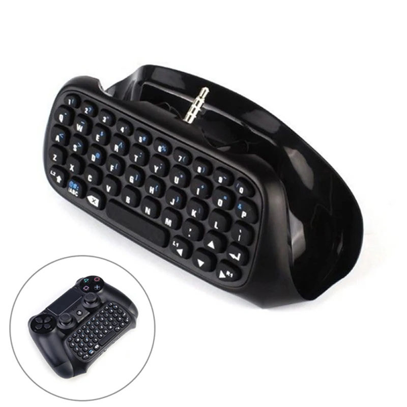Dropshiping Black Bluetooth Mini Wireless Chatpad Message Keyboard for Sony Playstation 4 PS4