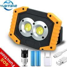 100W Портативный светильник COB рабочий светильник Потолочные Светильник поиск светильник Точечный светильник s 5V Usb Перезаряжаемые супер яркий поиск светильник ручной