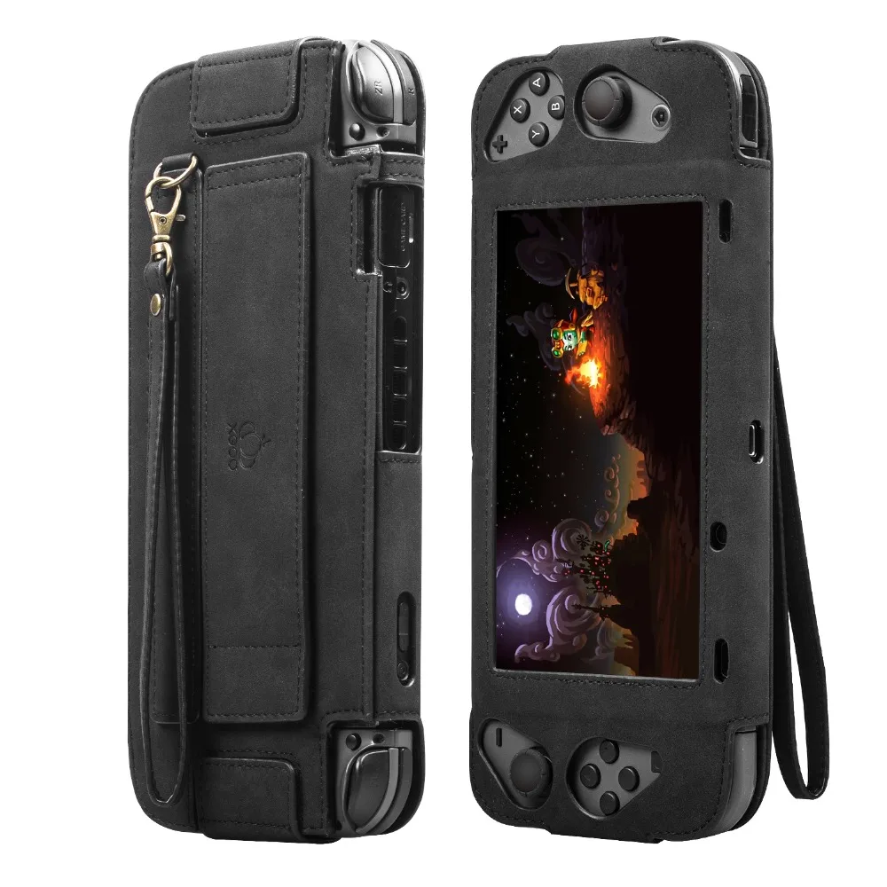 Геймпад NS откидной кожаный чехол для Nintendo Switch с подставкой держателем защитный