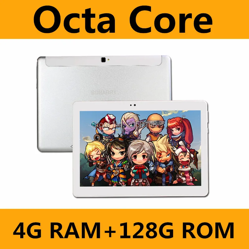 2017 New 10 inch 3G Tablets Octa Core Android 6.0 RAM 4GB ROM 128GB Dual SIM Cards 1280*800 IPS HD 10.1 inch Tablet PCs+Gifs