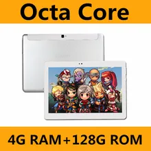 Новинка 2017 года 10 дюймов 3 г таблетки Octa core Android 6.0 Оперативная память 4 ГБ Встроенная память 128 ГБ Dual SIM карты 1280*800 IPS HD 10.1 дюймов Планшетные ПК + картинки